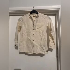 Cream Button-Up Shirt